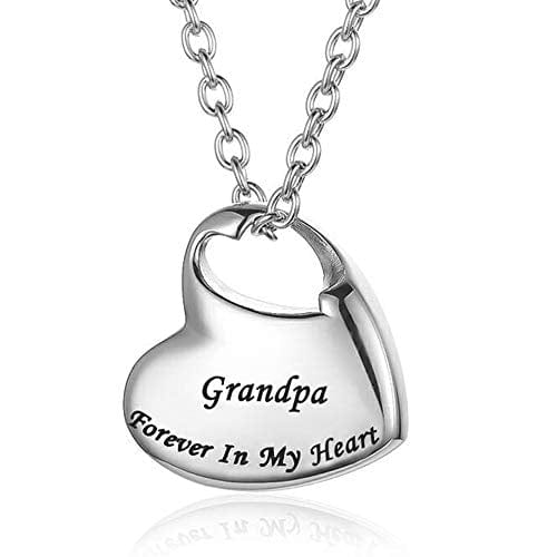 Cremation Urn Necklace for Ashes Urn Jewelry Keepsake Grandpa Myron Necklace MelodyNecklace