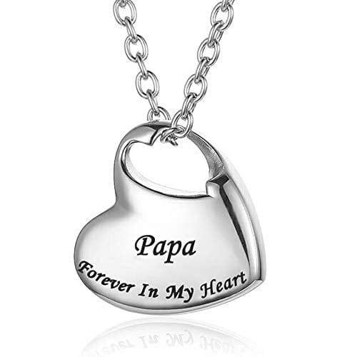 Cremation Urn Necklace for Ashes Urn Jewelry Keepsake Papa Myron Necklace MelodyNecklace