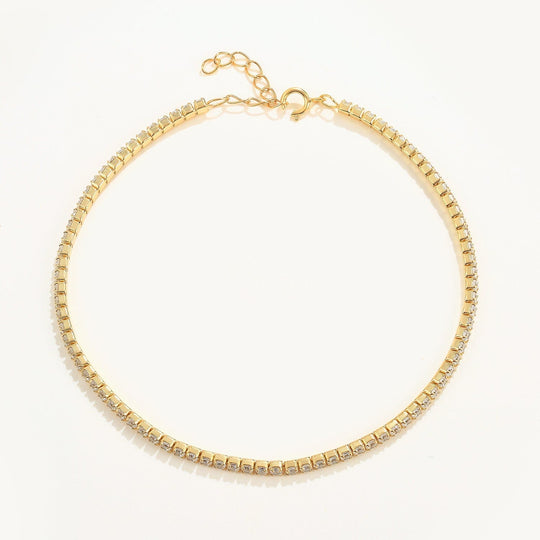 Cubic Zirconia Tennis Bracelet Gold Bracelet For Woman MelodyNecklace