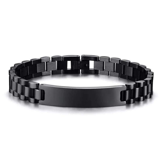 Custom Strap Link Bracelet Black Bracelet For Man MelodyNecklace