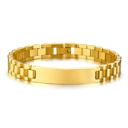 Custom Strap Link Bracelet Gold Bracelet For Man MelodyNecklace