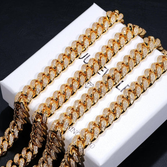 Dainty Cuban Iced Out Link Chain Cuba link MelodyNecklace