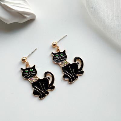'Daze  Black  Cats'  Earrings Myron Earring MelodyNecklace