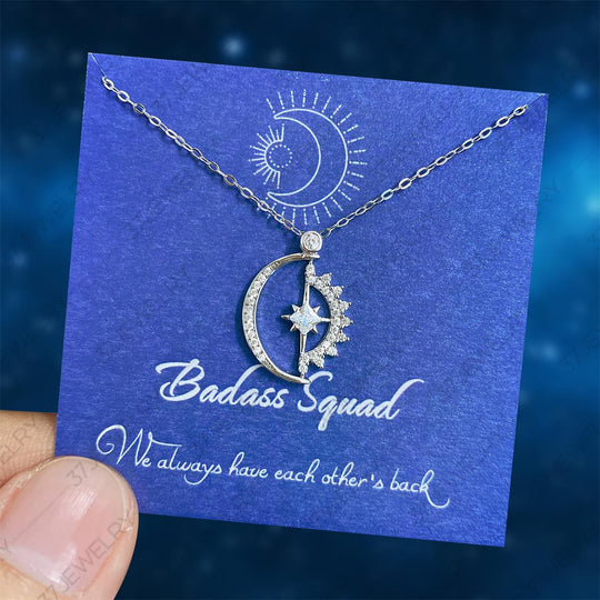 Badass Squad Friendship Necklace “We Always Have Each Other's Back”