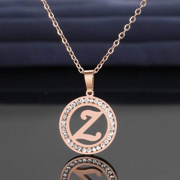 Diamond Inlaid A-Z Necklace mylongingnecklace