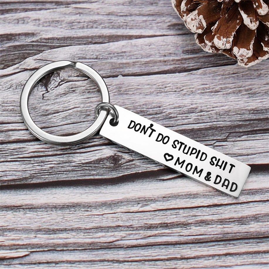Don't Do Stupid Keychain Funny Gift for Your Kids Keychain MelodyNecklace