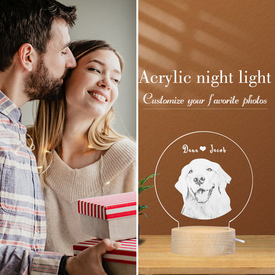 Personalized Photo Night Light LED Lamp for Family