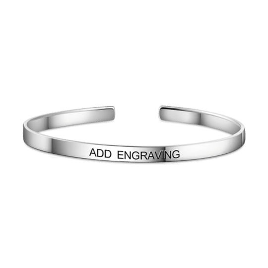 Engraved Bangle-Create your own bangle Bracelet For Woman MelodyNecklace