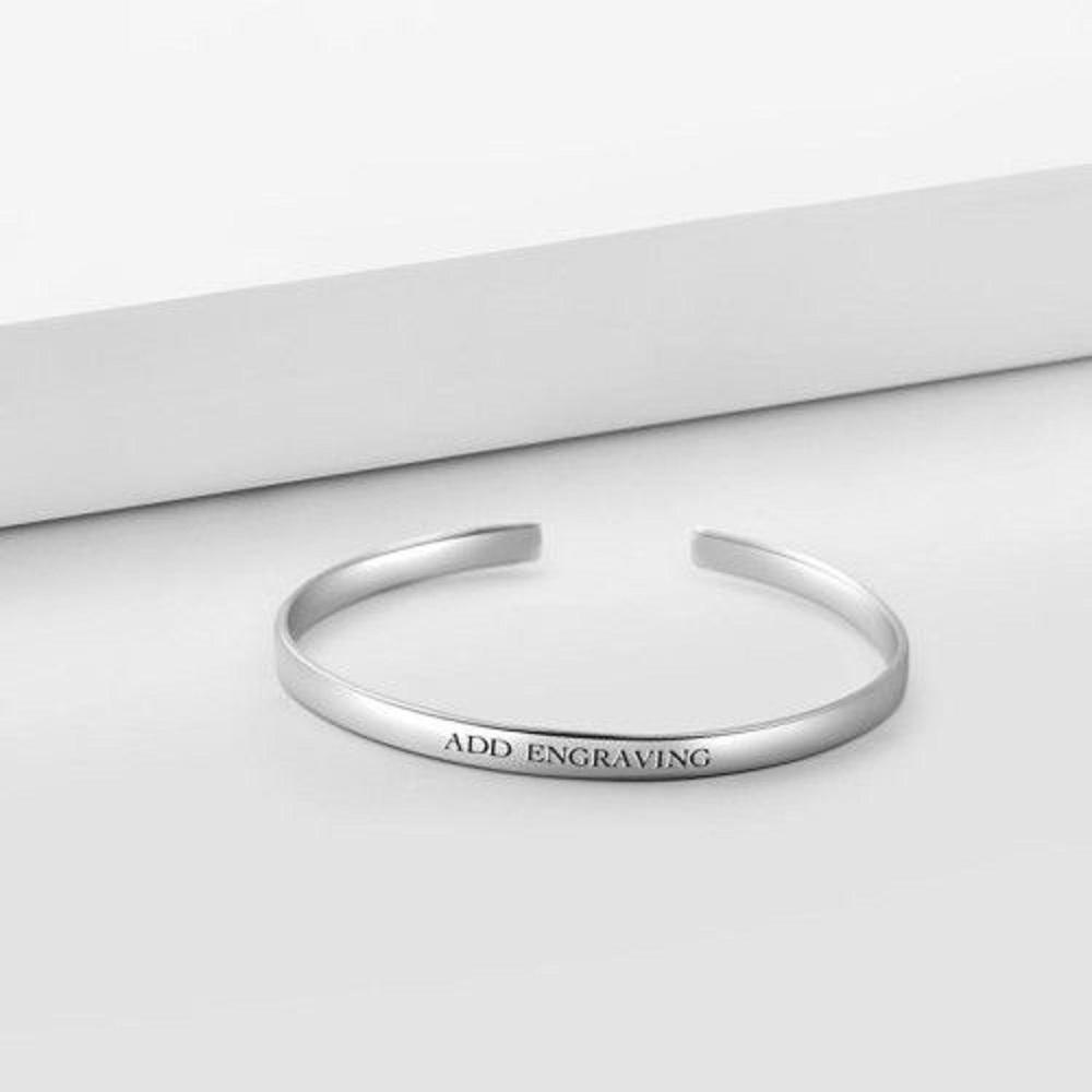 Engraved Bangle-Create your own bangle Bracelet For Woman MelodyNecklace
