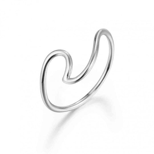 Dainty Sea Wave Ring Summer Birthday Gifts for Women Girls