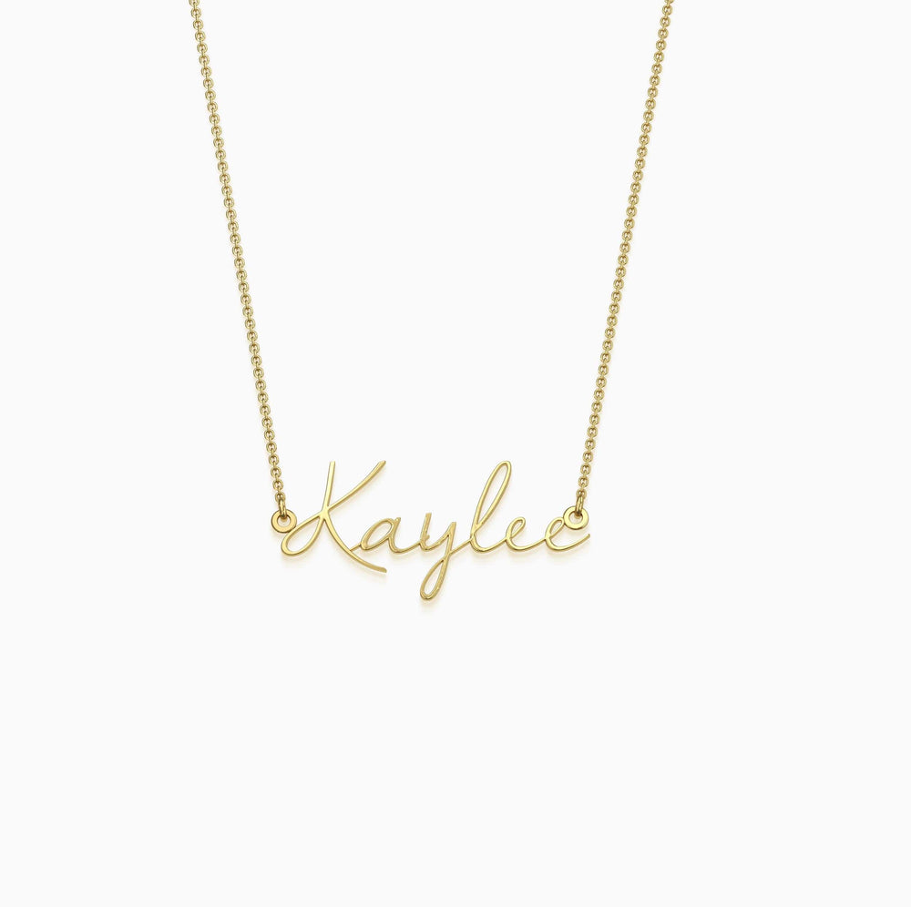 Fairy Name Necklace 18k Gold Plated Necklace MelodyNecklace