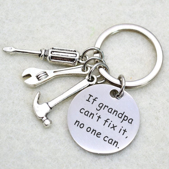 Father's Day Keychain "If Daddy Can't Fix It No One Can" MelodyNecklace