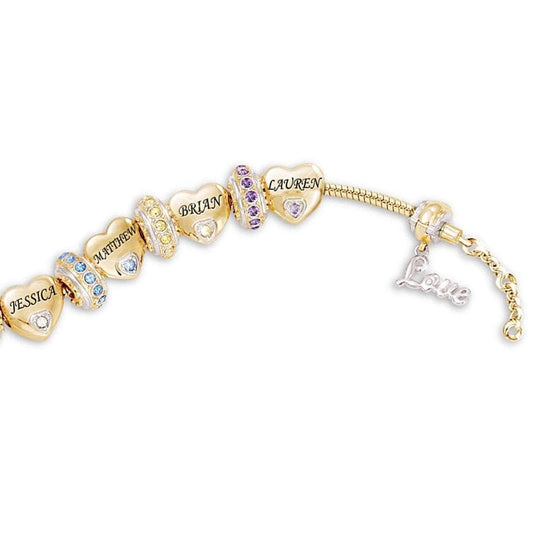 Forever In A Mother's Heart Personalized Birthstone Bracelet Bracelet For Woman MelodyNecklace