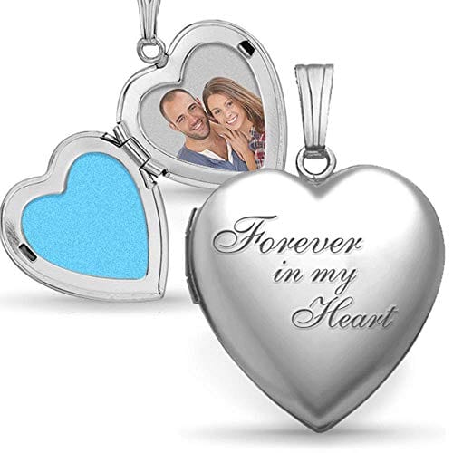 "Forever in My Heart" Locket Necklace That Holds Pictures Myron Necklace MelodyNecklace