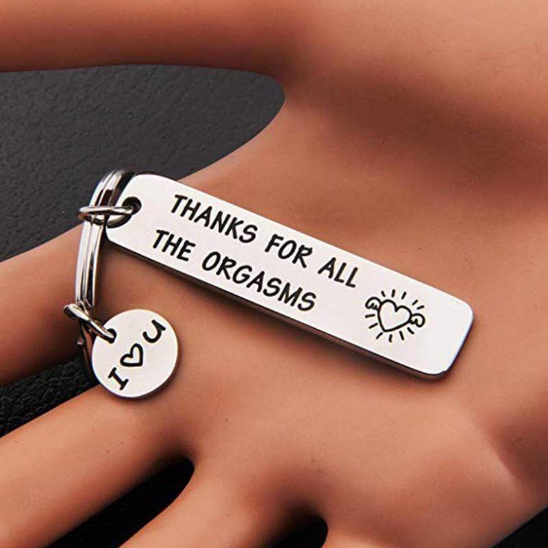 Funny Engraving keychain for couples - Creative Gift Keychain MelodyNecklace