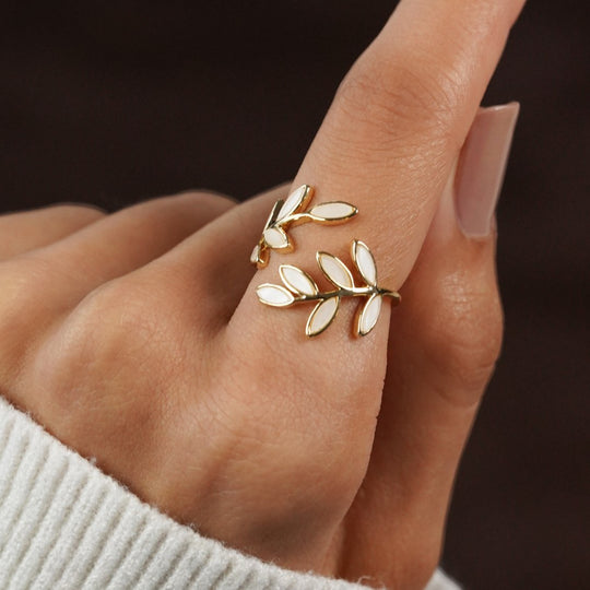 Gold Leaf Ring - Beautiful Earth Boutique