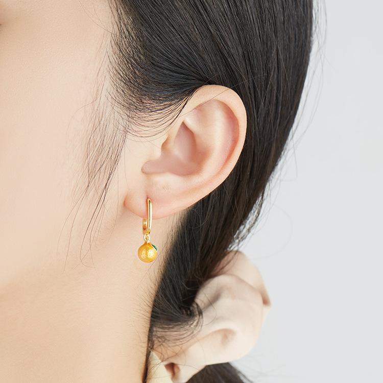 'Golden Spirit Orange' Earrings Myron Earring MelodyNecklace