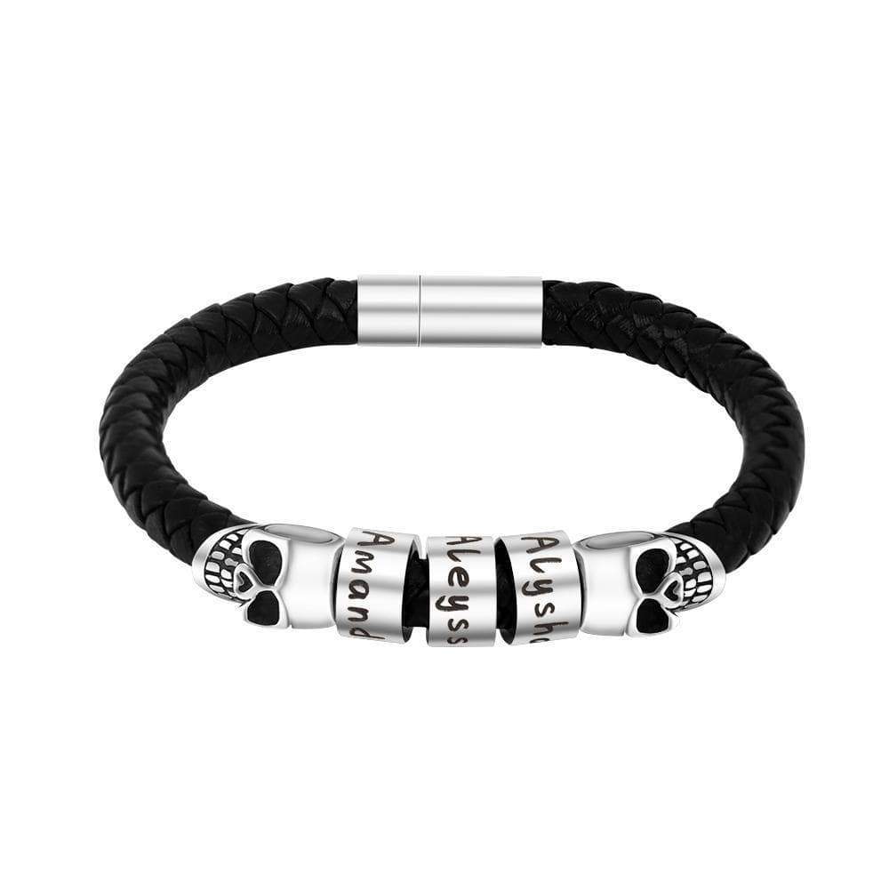 Halloween Skull Bracelet with Personalized beads Bracelet For Man MelodyNecklace
