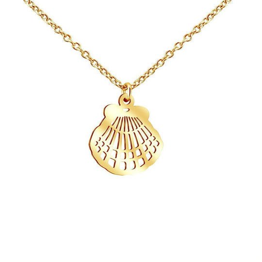 Handmade Beach Series Necklace Shell / Gold Myron Necklace MelodyNecklace