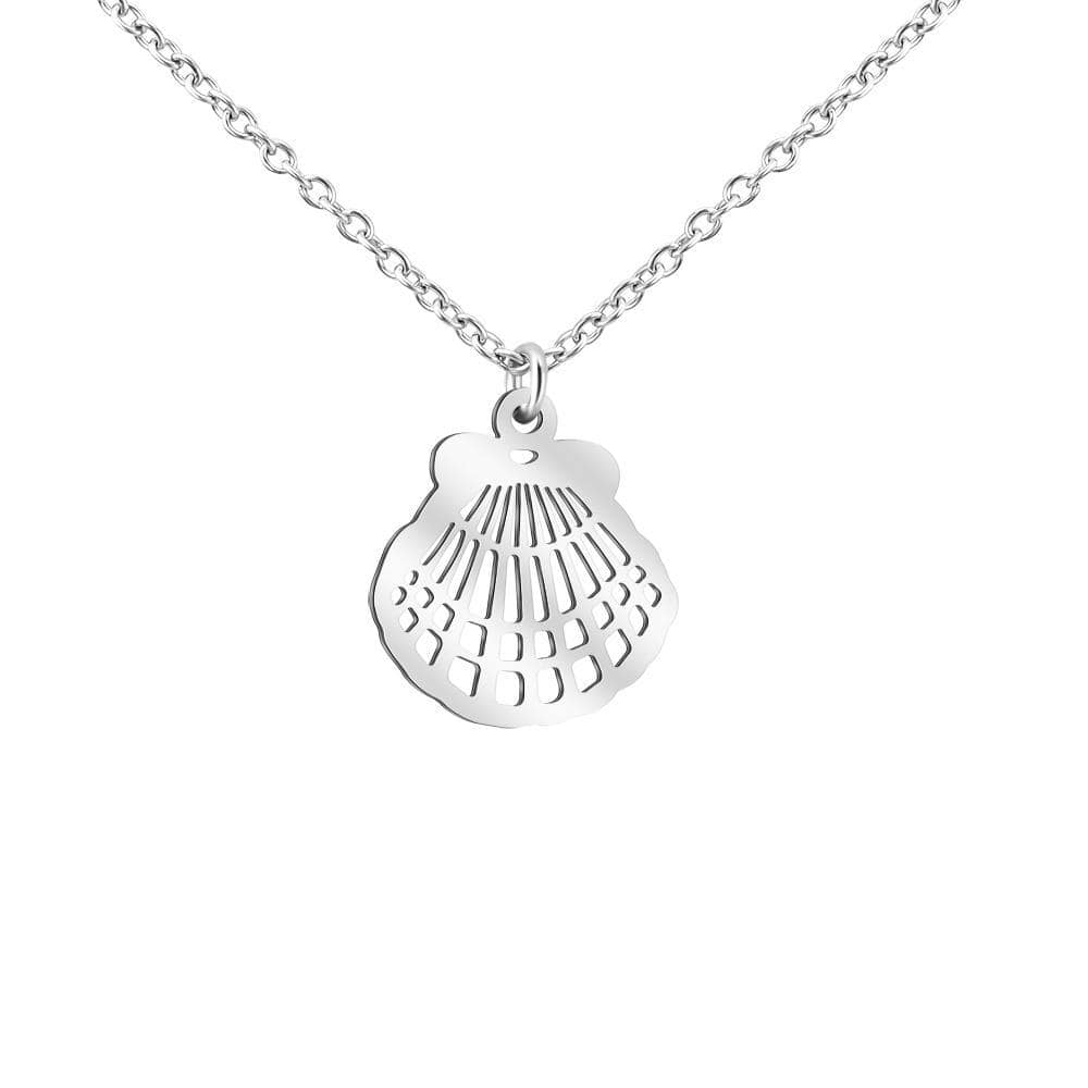 Handmade Beach Series Necklace Shell / Silver Myron Necklace MelodyNecklace