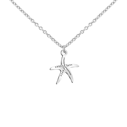 Handmade Beach Series Necklace Starfish / Silver Myron Necklace MelodyNecklace