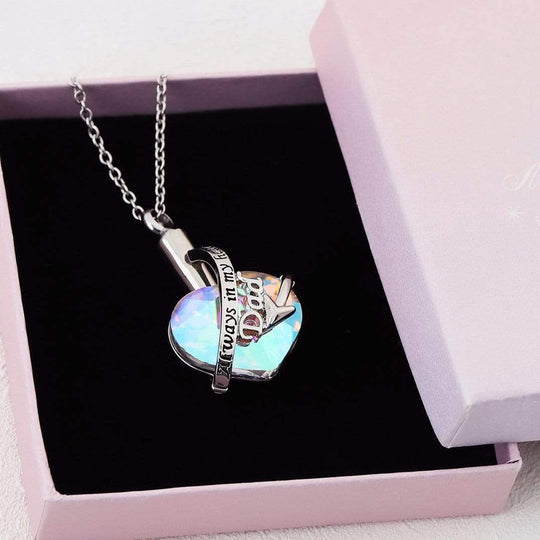 Heart Cremation Urn Pendant Necklace for Ashes Urn Jewelry Memorial Gift Necklace Myron Necklace MelodyNecklace