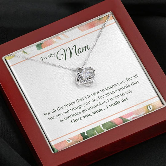 I Love You Mom I Really Do Necklace Mom Necklace MelodyNecklace