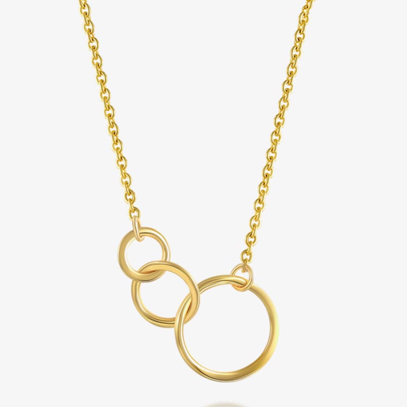Interlocking Circles Necklace Necklace MelodyNecklace