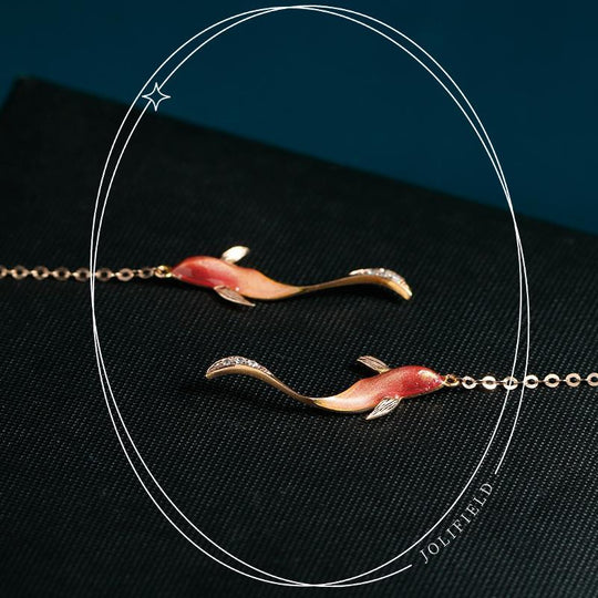 'Lucky Koi Fish' Earrings Myron Earring MelodyNecklace