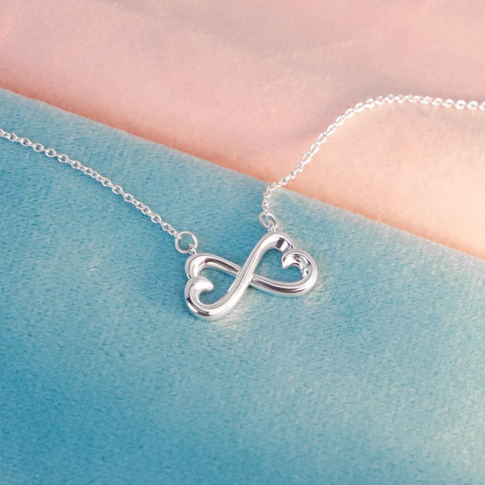 Love you forever Personalized infinity Couple Initial Name Necklace Myron Necklace MelodyNecklace