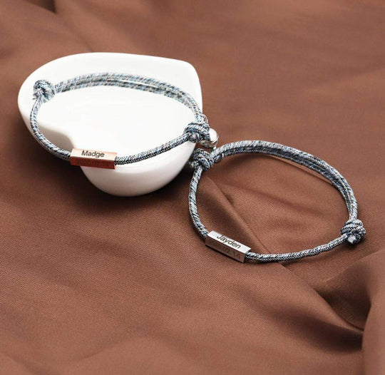 Matching Bracelet Custom couple magnetic bracelet(2 bracelets) Bracelet For Woman MelodyNecklace