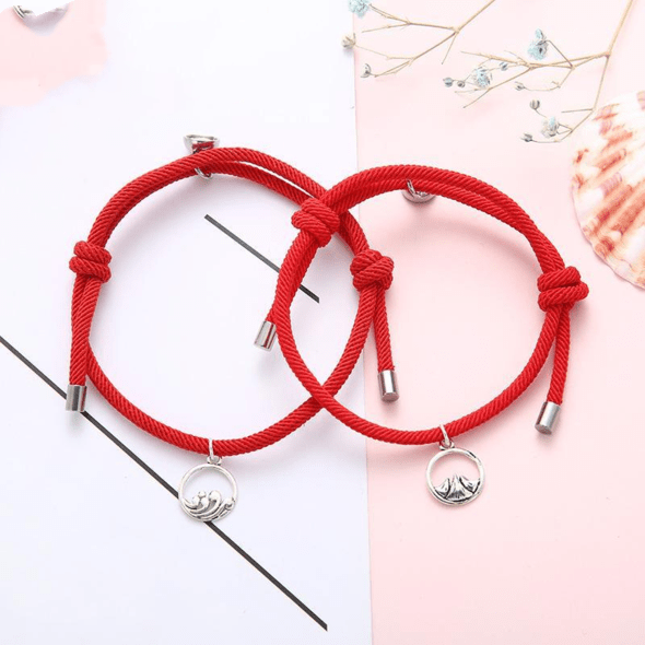 Matching Bracelet Gift Attractive Couple Bracelets-BUY 1 GET 1 FREE Bright Red*2 Bracelet For Woman MelodyNecklace
