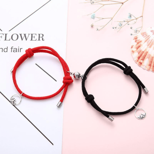 Matching Bracelet Gift Attractive Couple Bracelets-BUY 1 GET 1 FREE Graphite Black &Bright Red Bracelet For Woman MelodyNecklace