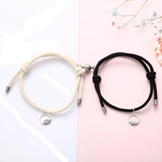 Matching Bracelet Gift Attractive Couple Bracelets-BUY 1 GET 1 FREE Graphite Black & Creamy White Bracelet For Woman MelodyNecklace