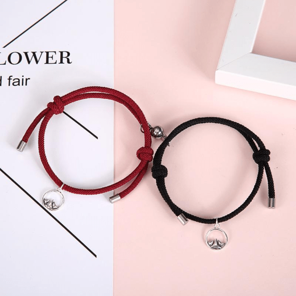 Matching Bracelet Gift Attractive Couple Bracelets-BUY 1 GET 1 FREE Graphite Black & Wine Red Bracelet For Woman MelodyNecklace
