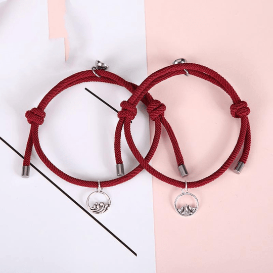 Matching Bracelet Gift Attractive Couple Bracelets-BUY 1 GET 1 FREE Wine Red*2 Bracelet For Woman MelodyNecklace
