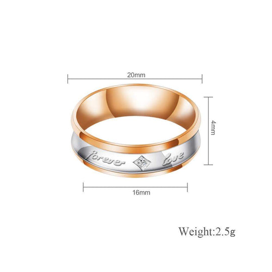 Melody Forever Love Couple Diamond Ring(2 Rings) Ring MelodyNecklace