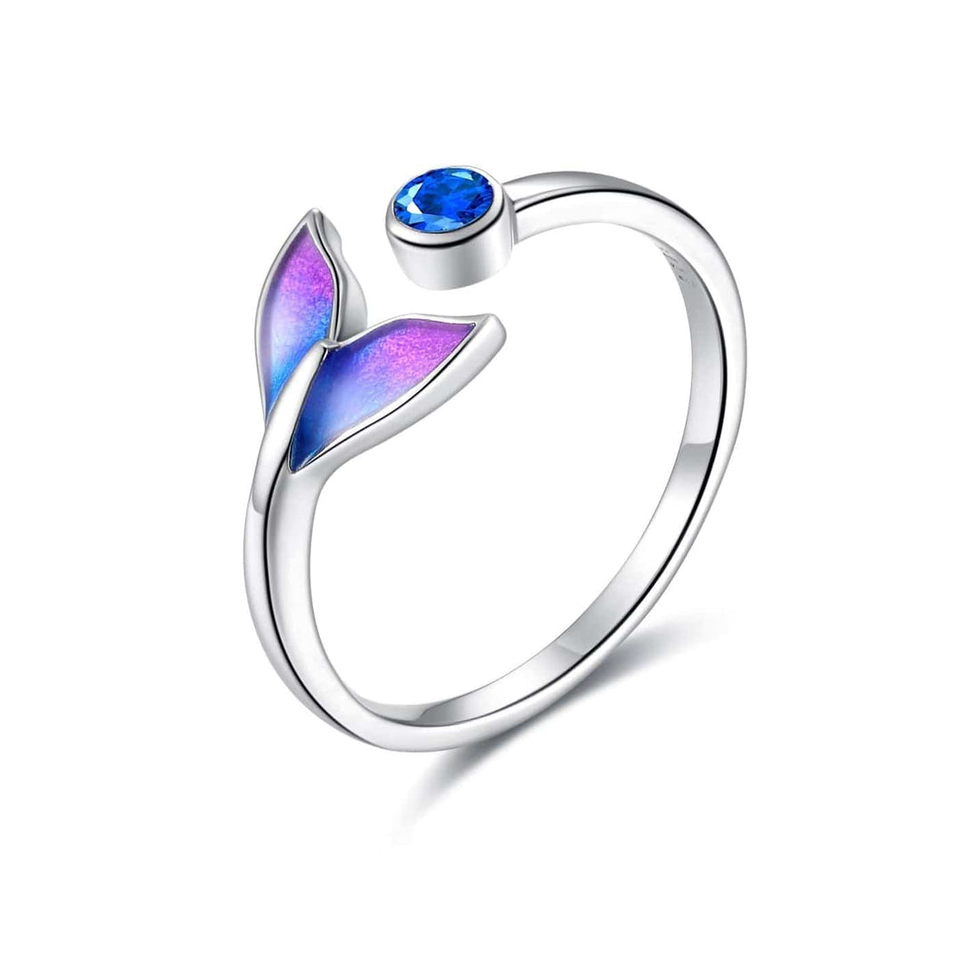 Mermaid Ring-Daughter of the Sea 925 Sterling Silver / Adjustable Ring MelodyNecklace