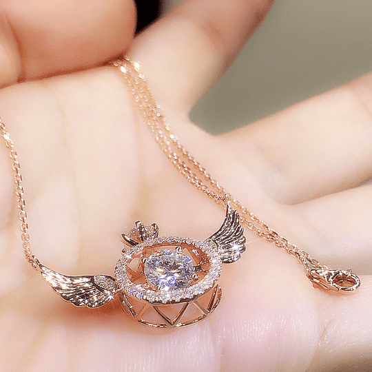 Mother's Day Gift Diamond Angel Wings Necklace Necklace MelodyNecklace