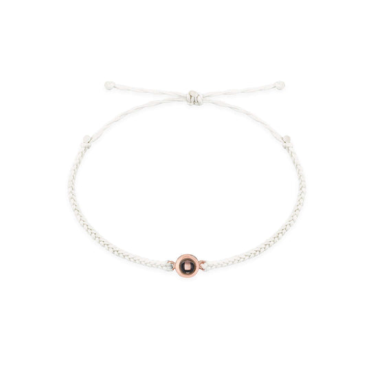 Personalized Circle Photo Bracelet White/Rose Gold Bracelet For Woman MelodyNecklace