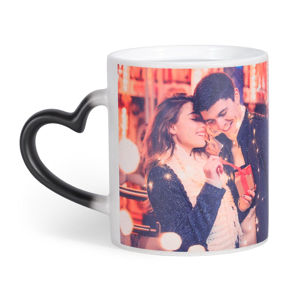 Mother's Day Gifts Personalised Magic Color Change Mug Heart Custom Photo Cup Other Accessories MelodyNecklace