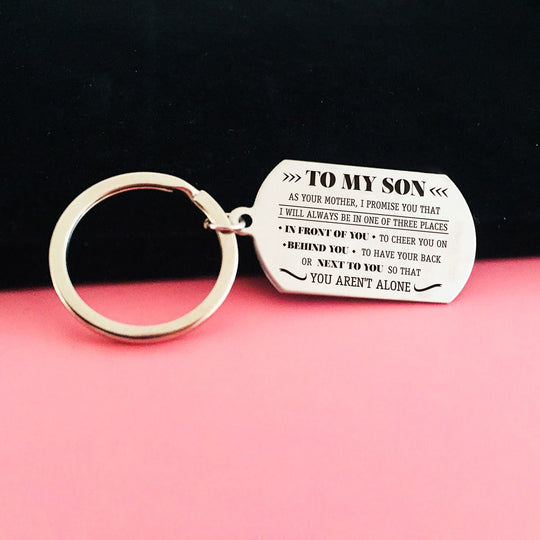 Mother To My Son-Three Places-Keychain Keychain MelodyNecklace