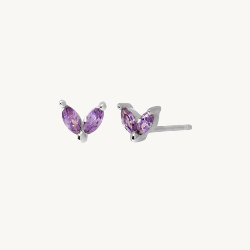 Multi-color Sprouts Earrings Purple Earrings MelodyNecklace