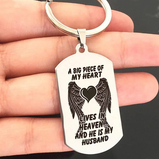 My Husband In Heaven - Keychain Keychain MelodyNecklace