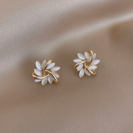 Opal Flower Untamed Petal Drop Earrings