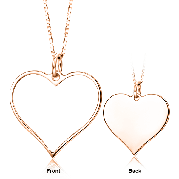 Personalized Heart Color Photo Necklace Necklace MelodyNecklace