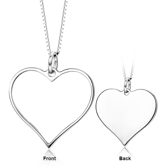 Personalized Heart Color Photo Necklace Necklace MelodyNecklace