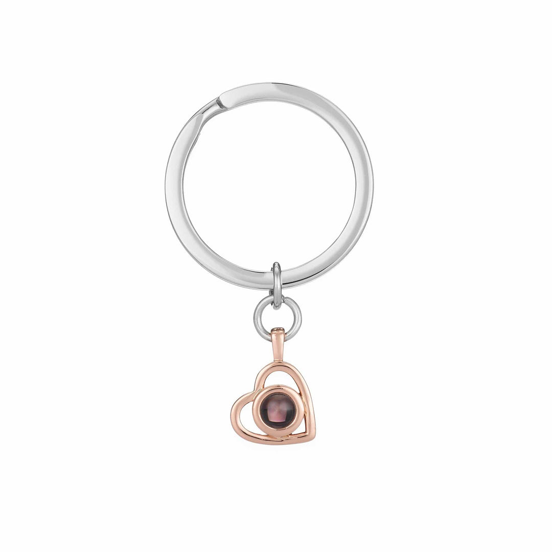 Personalized Heart Photo Necklace Rose Gold / Keychain Wear Felicity