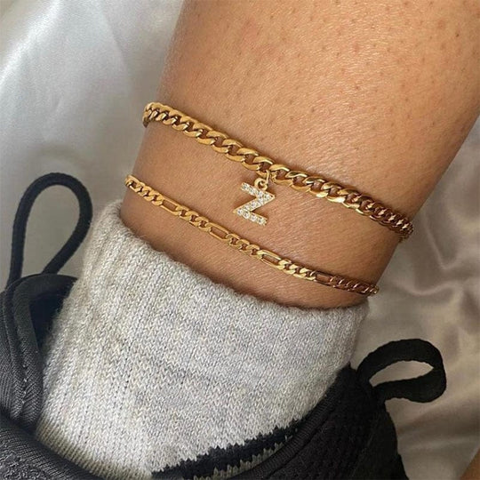 Personalized Initial Cuban Link Anklet So Dashing