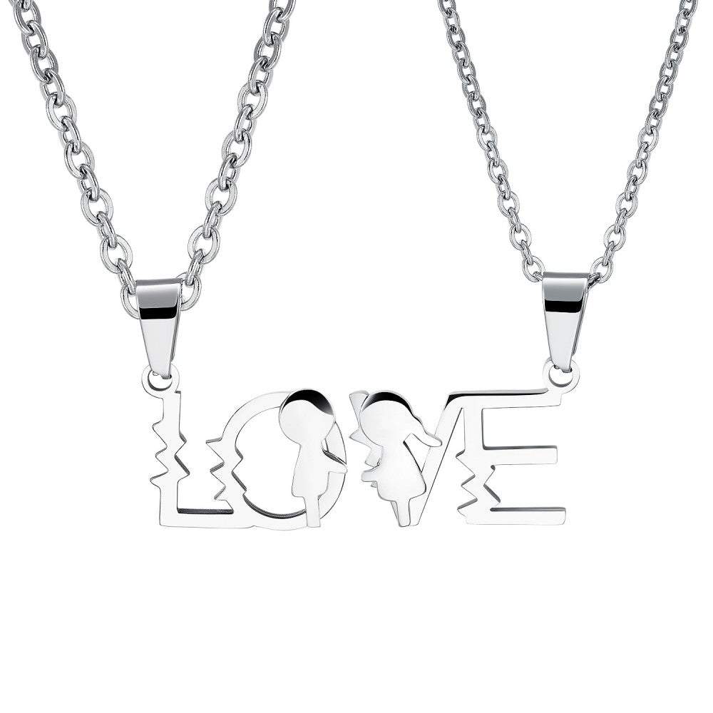 Personalized Matching Love Couple Necklaces Quillingx